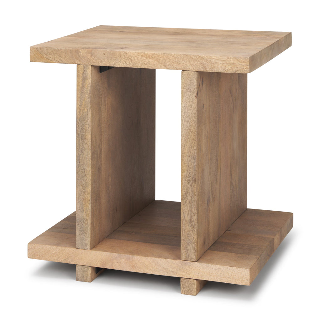 Mercana Nohr 22" x 18" x 22" Solid Wood Side Table