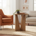 Mercana Mattius 18" x 18" x 22" Solid Wood Side Table
