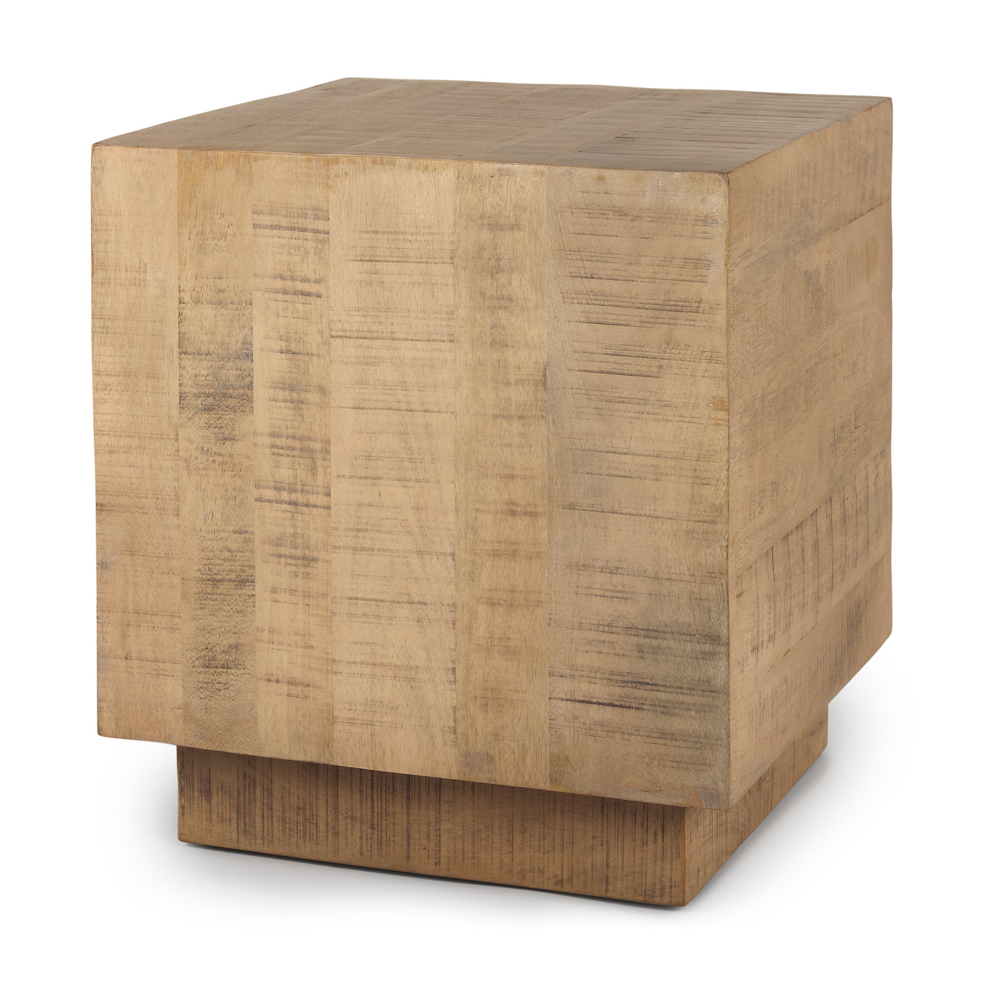 Mercana Hayden 22" x 22" x 24" Solid Wood Side Table