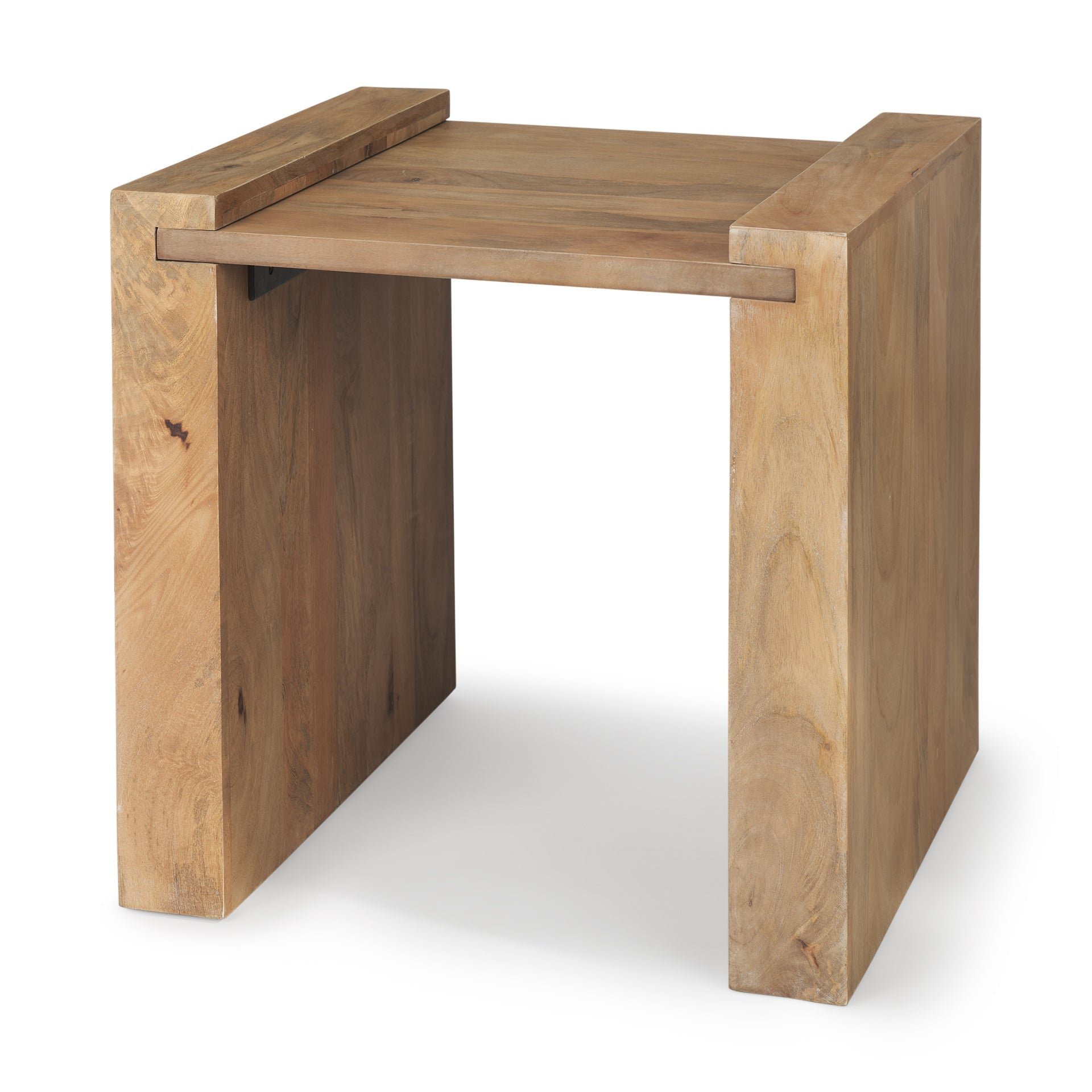 Mercana Athelia 23" x 22" x 22.5" Solid Wood Side Table