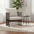 Mercana Kopari 28.4" x 27.6" x 33" Solid Wood Side Chair