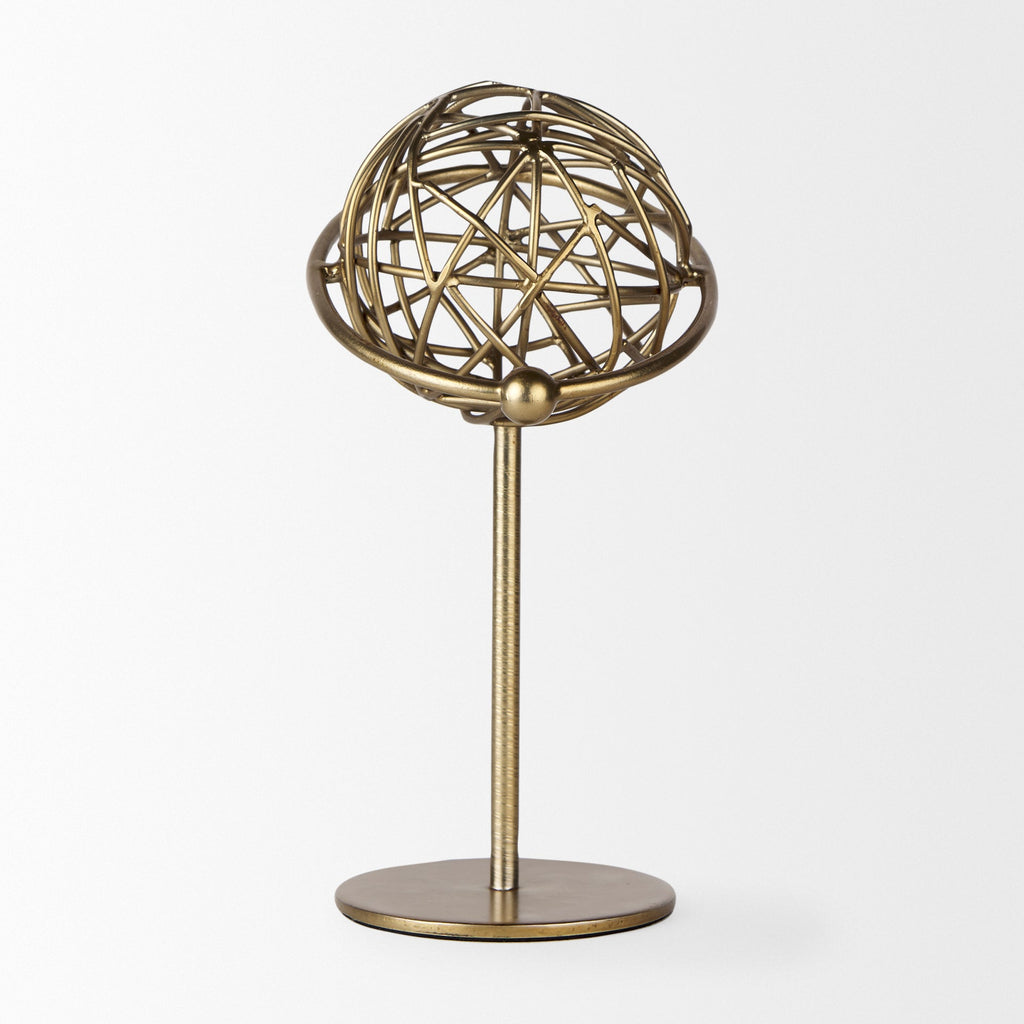 Mercana Atlas 10" x 8" x 12" Metal Decorative Object