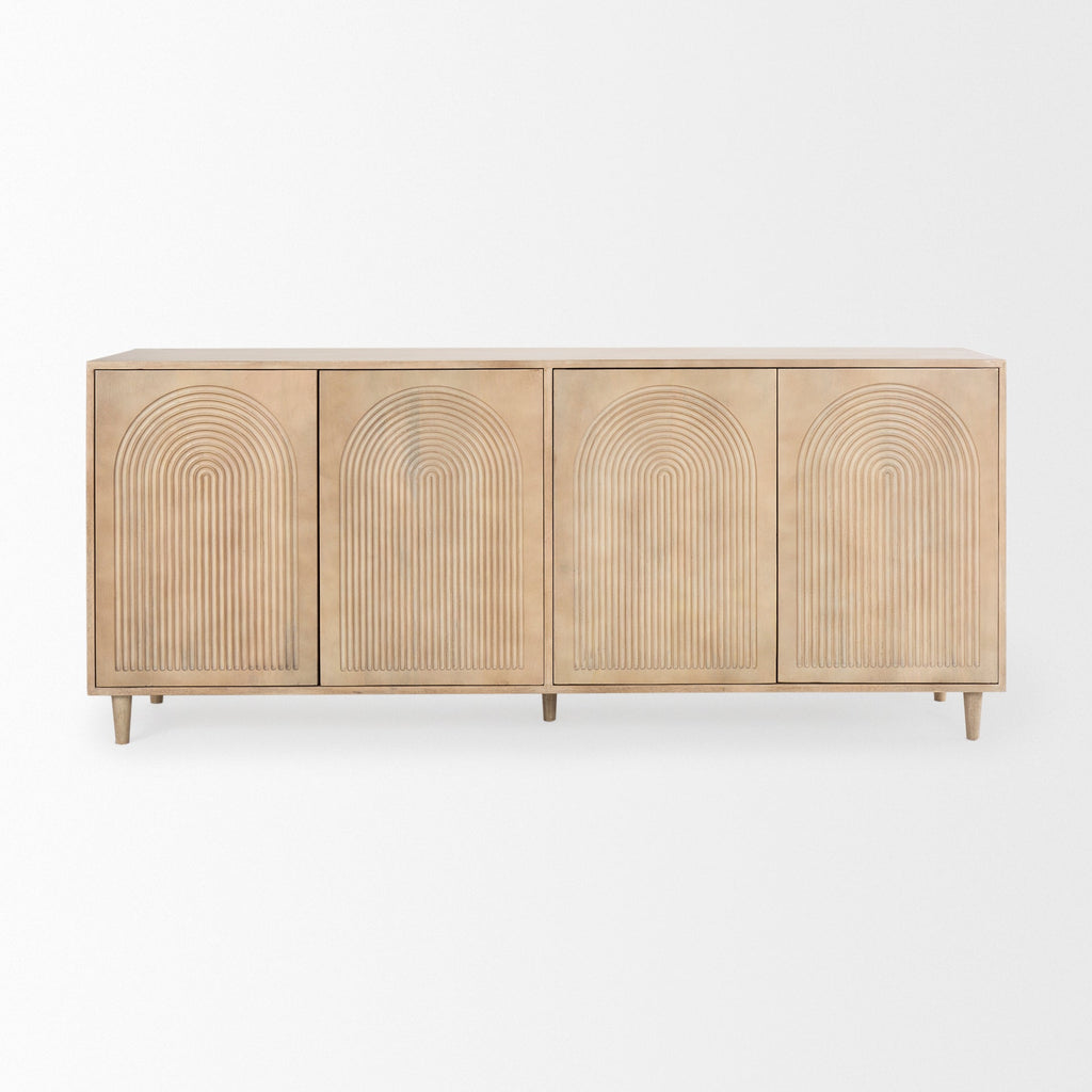 Mercana Tucker 71.8" x 15" x 30" Solid Wood Sideboard