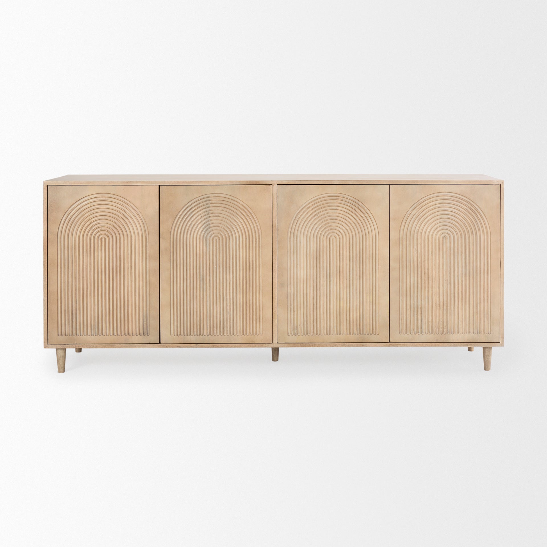 Mercana Tucker 71.8" x 15" x 30" Solid Wood Sideboard
