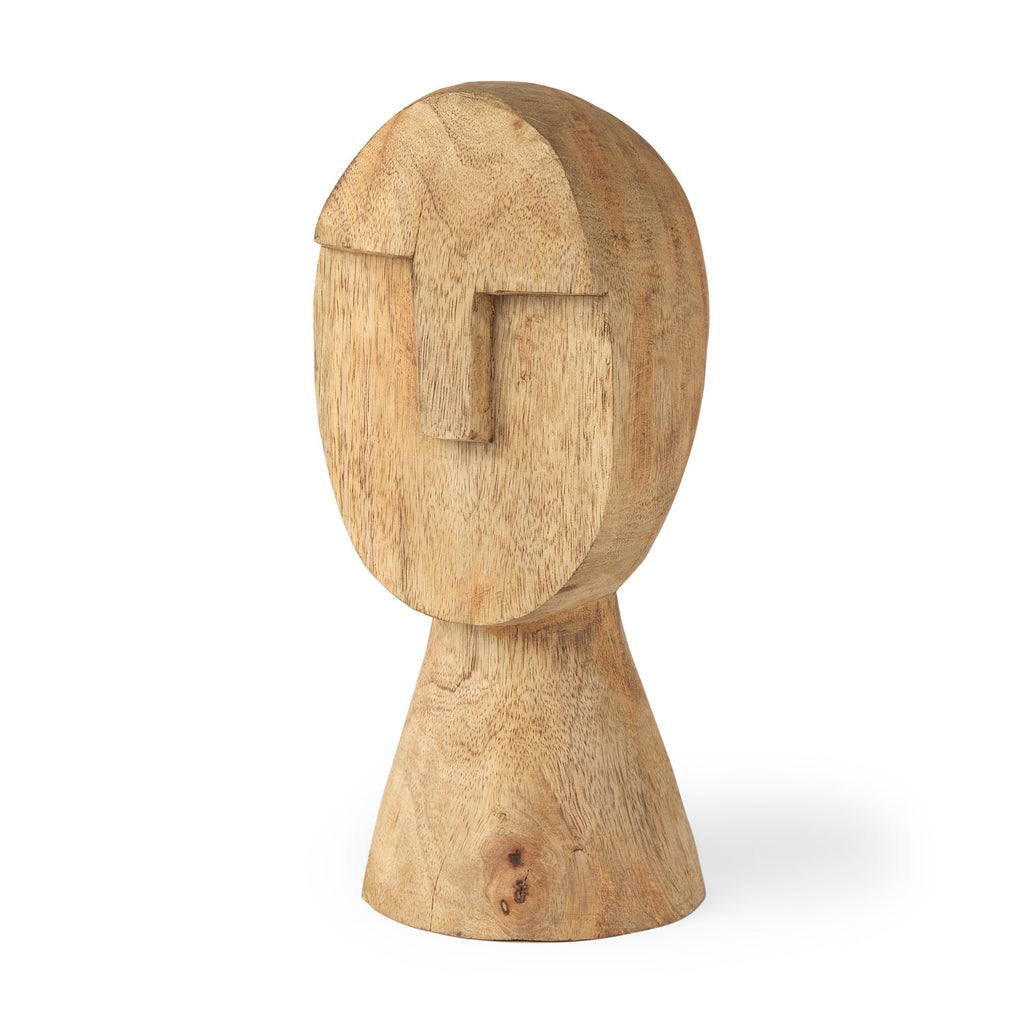 Mercana Ivan 5.1" x 4.7" x 11.8" Solid Wood Decorative Object