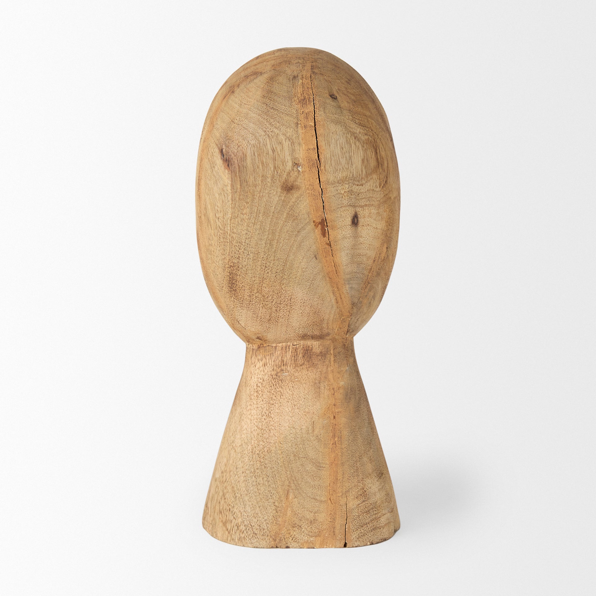 Mercana Ivan 5.1" x 4.7" x 11.8" Solid Wood Decorative Object