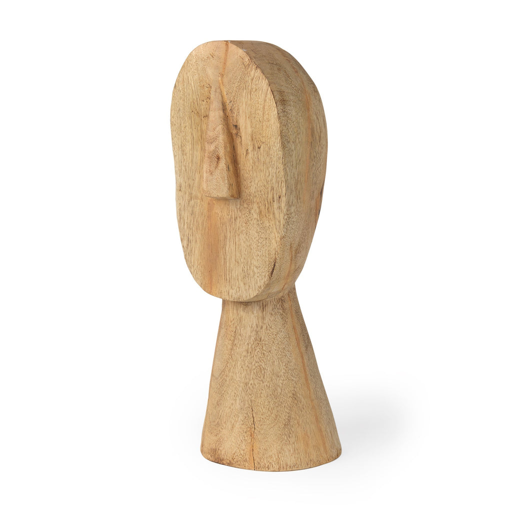 Mercana Ivan 5.1" x 4.7" x 15.4" Solid Wood Decorative Object