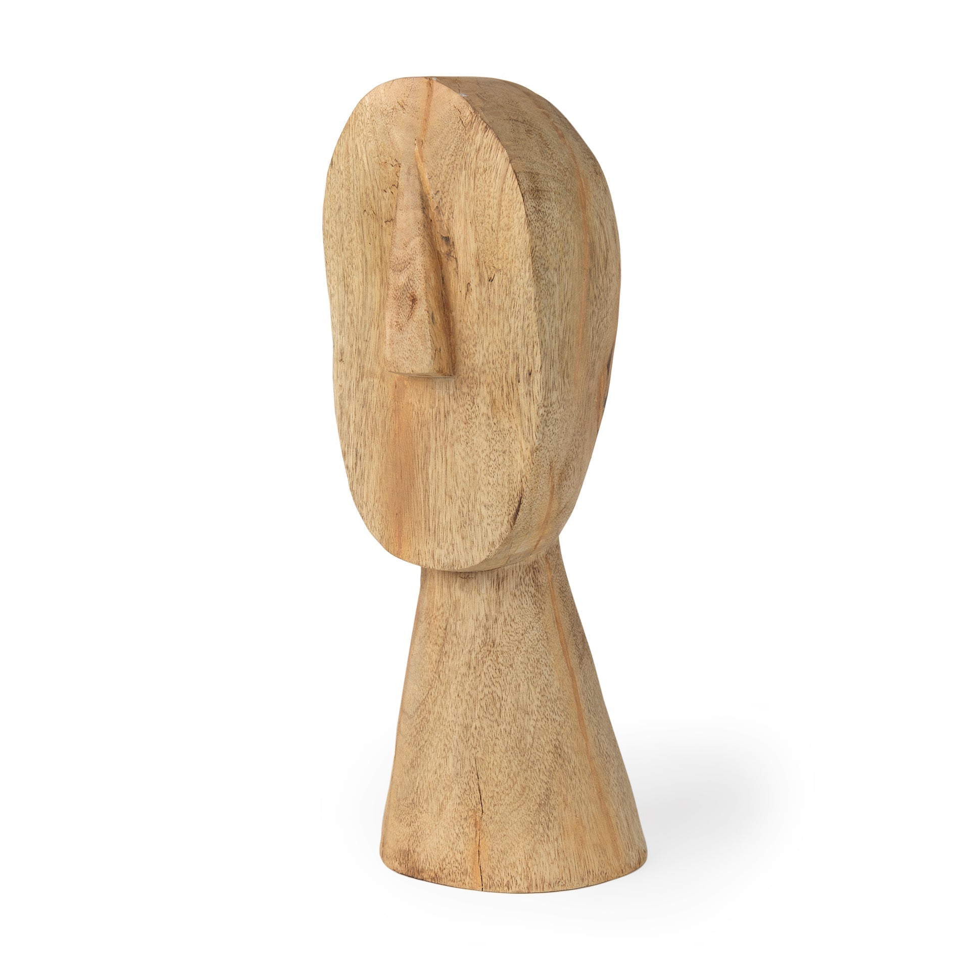 Mercana Ivan 5.1" x 4.7" x 15.4" Solid Wood Decorative Object