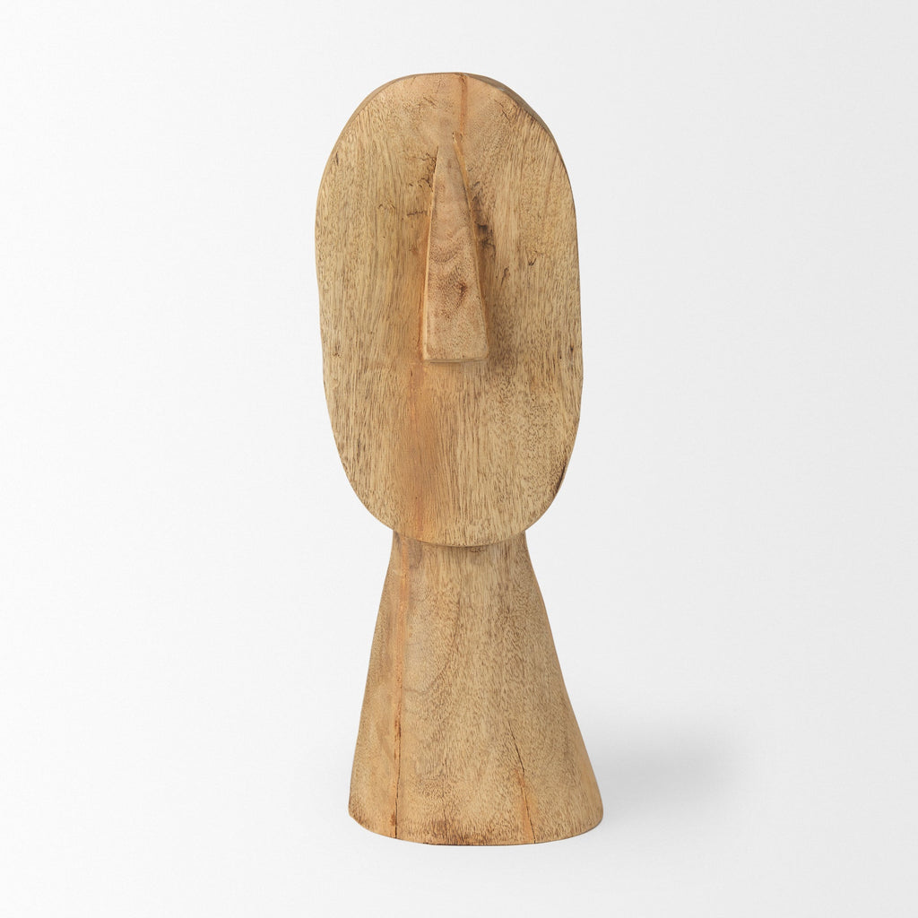 Mercana Ivan 5.1" x 4.7" x 15.4" Solid Wood Decorative Object