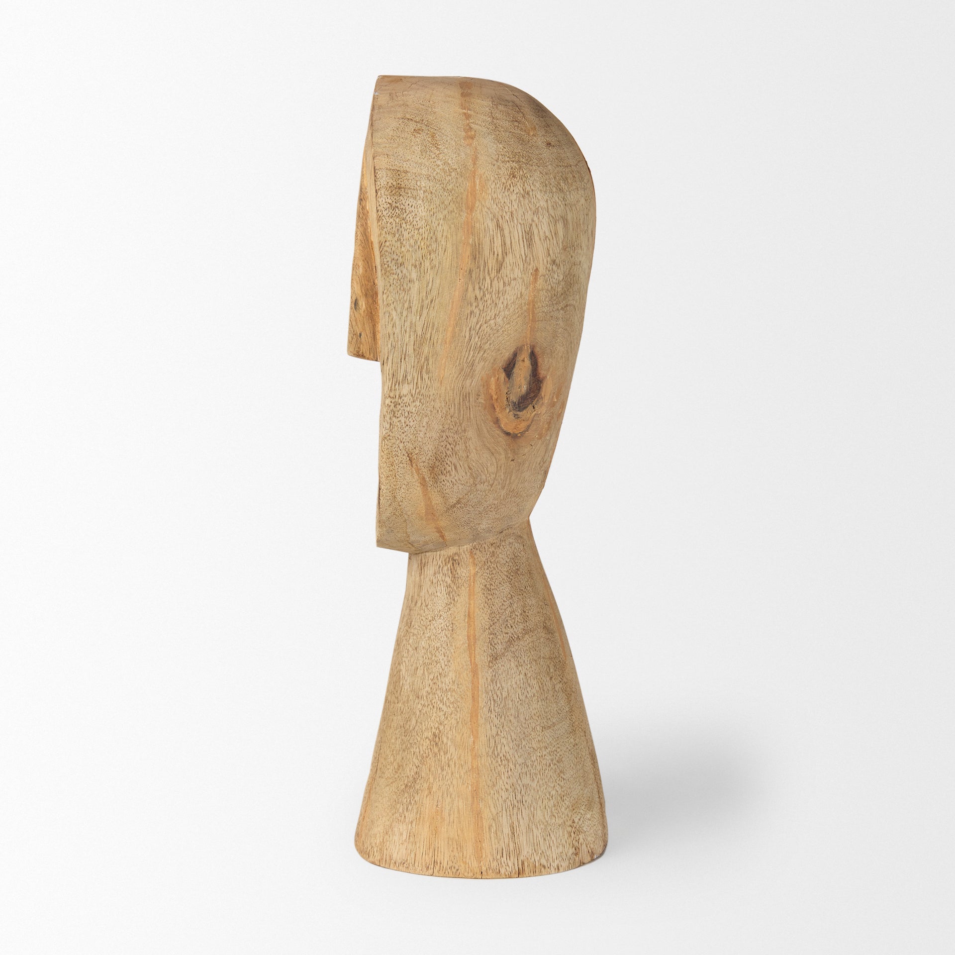 Mercana Ivan 5.1" x 4.7" x 15.4" Solid Wood Decorative Object