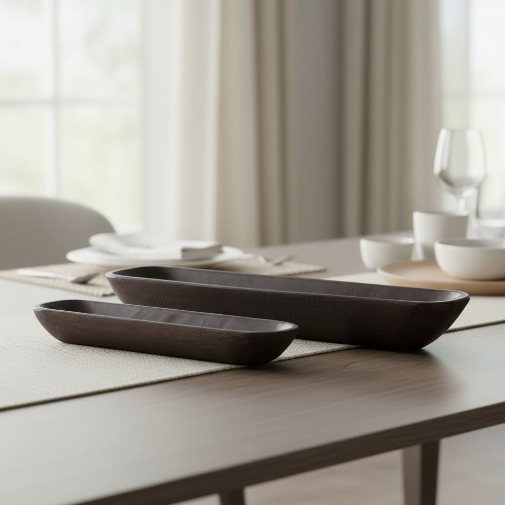 Mercana Athena 34" x 8" x 5" Solid Wood Tray