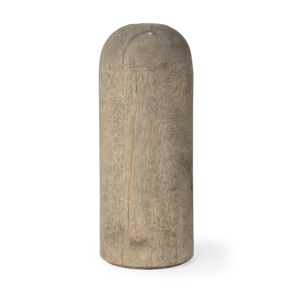 Mercana Knox 6" x 6" x 14" Solid Wood Decorative Object