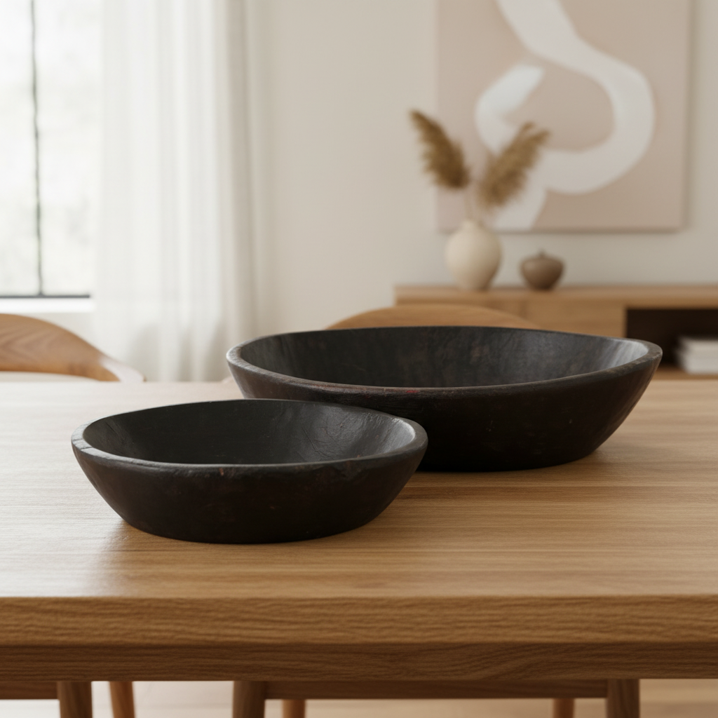 Mercana Nikita 20" x 20" x 5" Wood Bowl