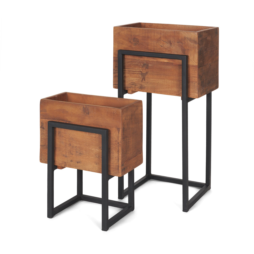 Mercana Jadine 15" x 12" x 30" Metal Pot