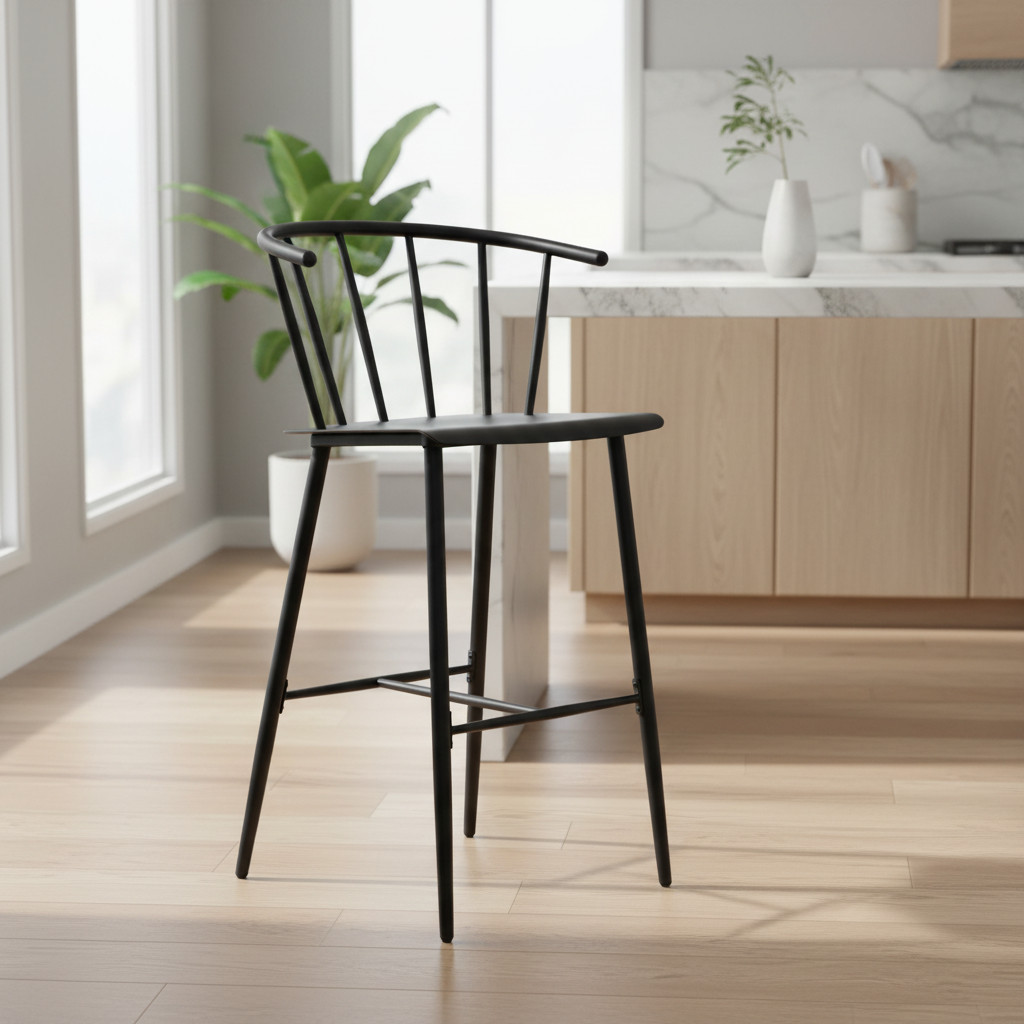 Mercana Colin 21.3" x 21.3" x 42.1" Metal Stool