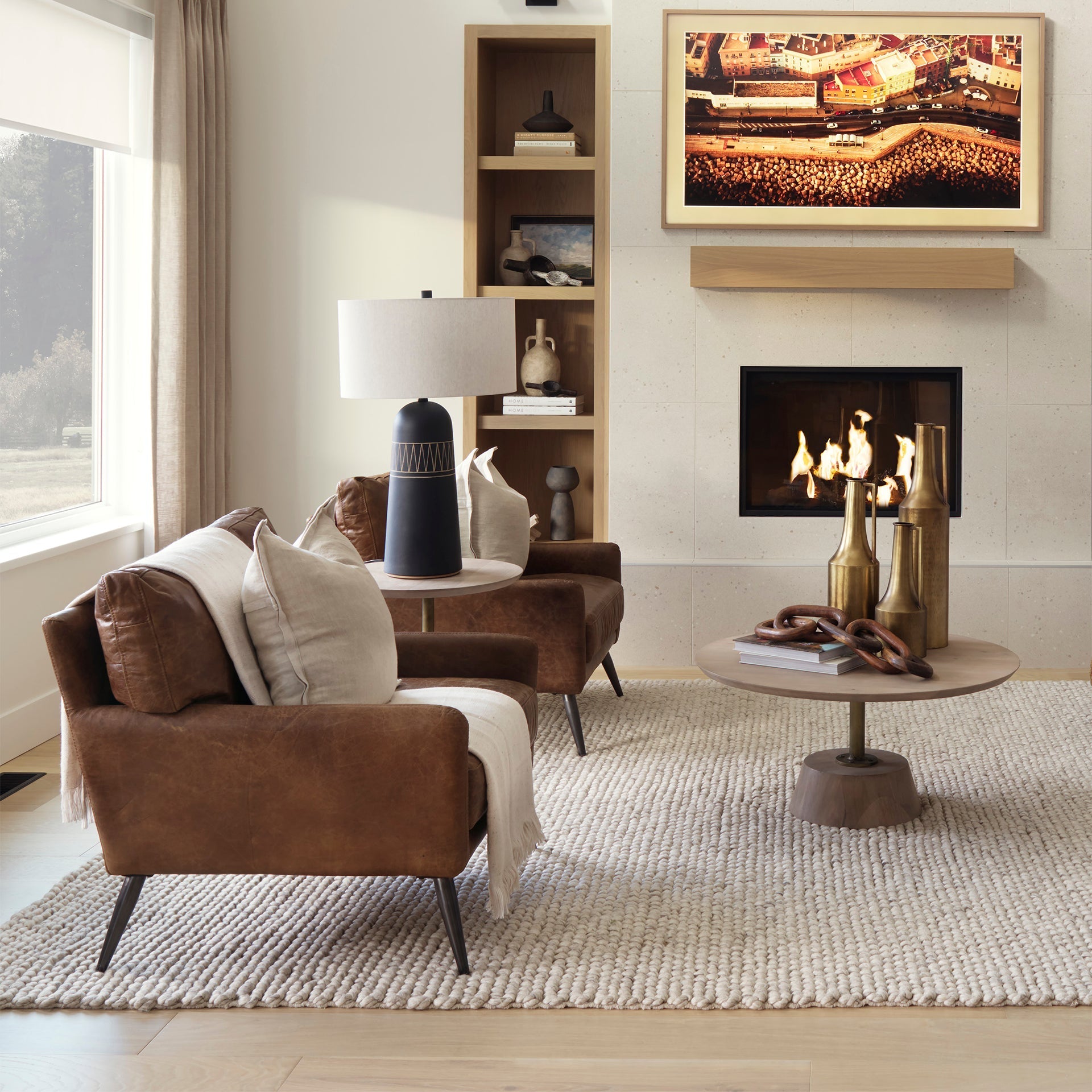 Mercana Alix 29" x 5" x 5" Solid Wood Decorative Object