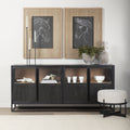Mercana Sloan 80" x 18.8" x 36.3" Iron Sideboard