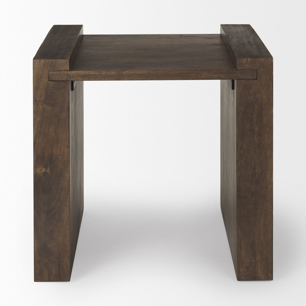 Mercana Athelia 23" x 22" x 22.3" Solid Wood Side Table