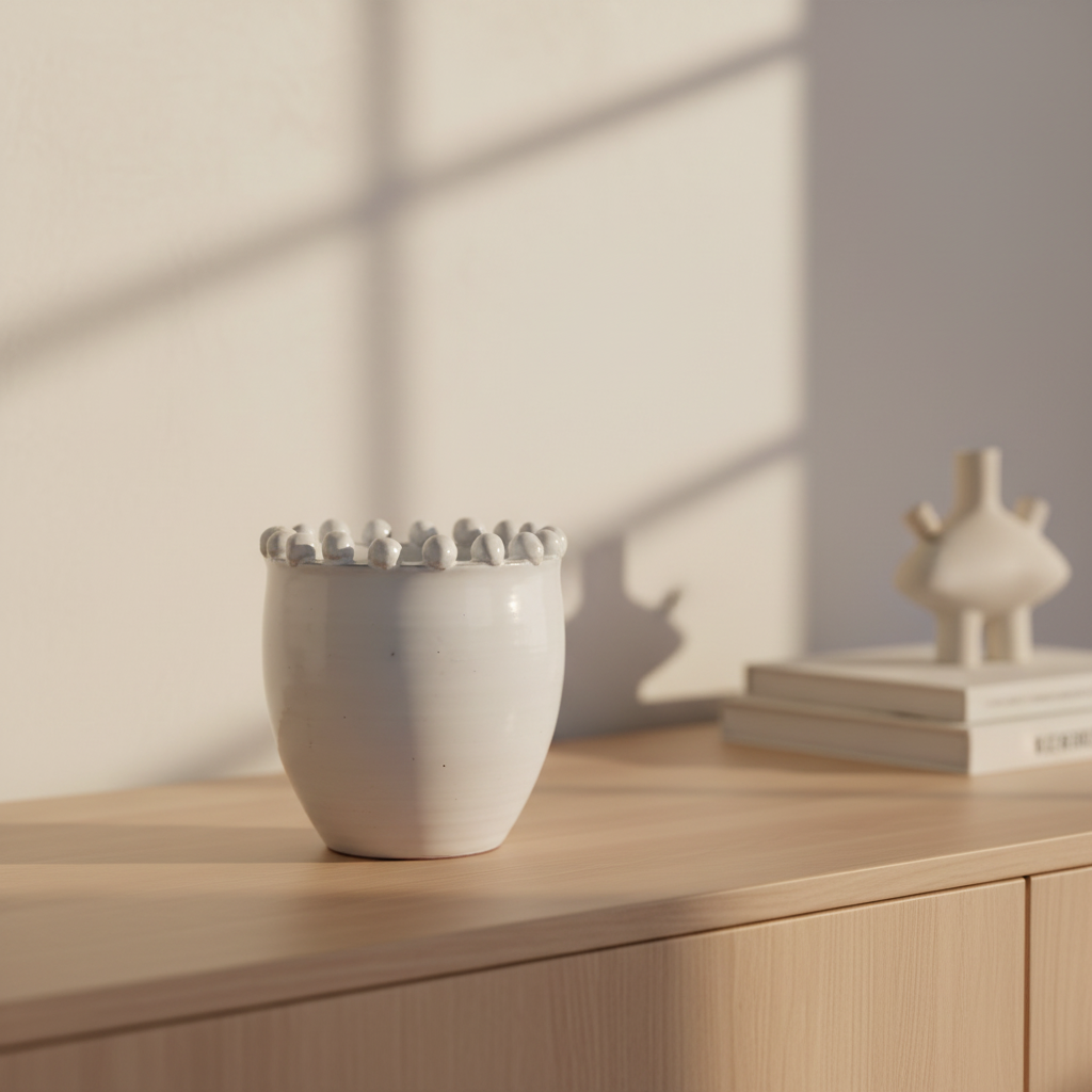 Mercana Basin 8.1" x 8.1" x 9.1" Ceramic Vase