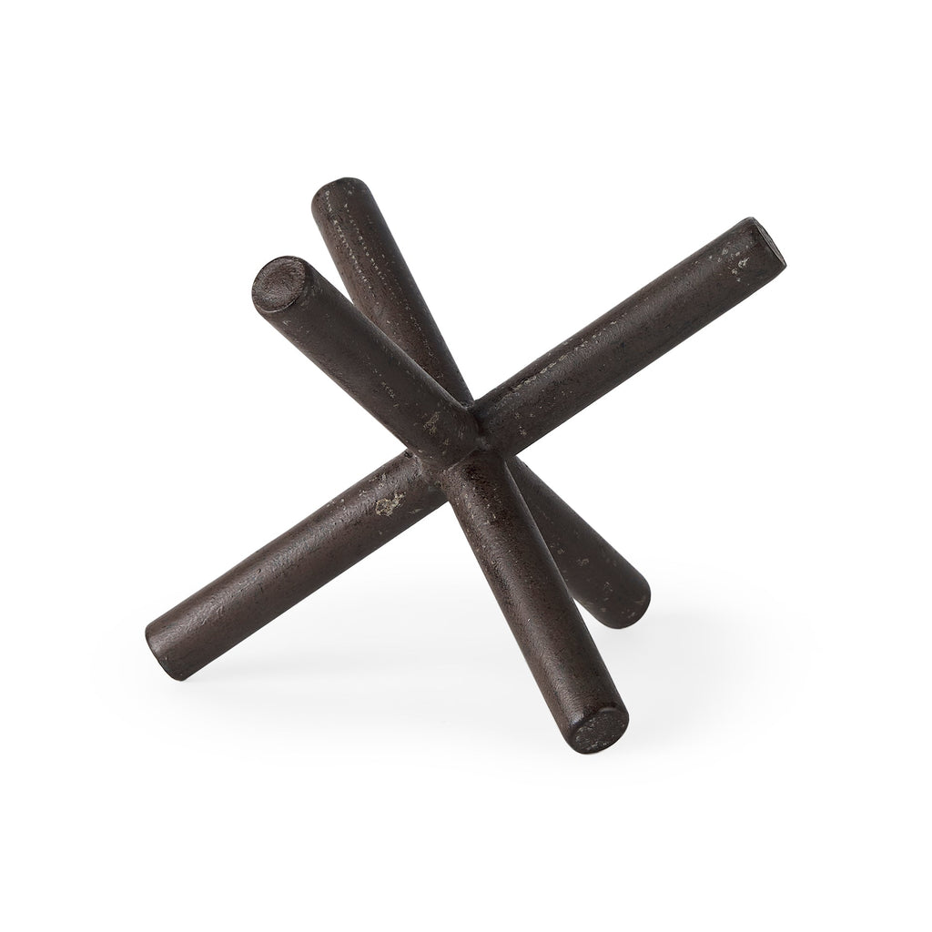 Mercana Astericks 8.1" x 7.3" x 6.3" Metal Decorative Object