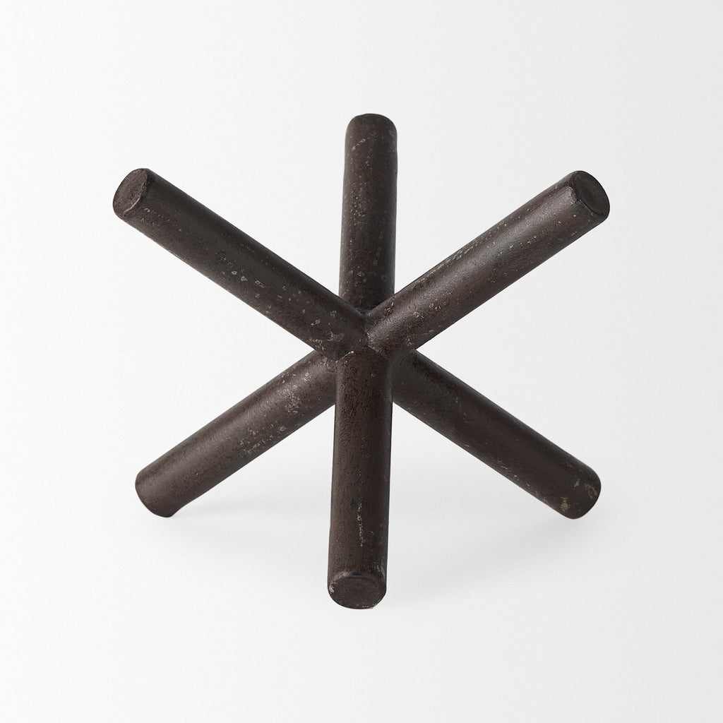Mercana Astericks 8.1" x 7.3" x 6.3" Metal Decorative Object