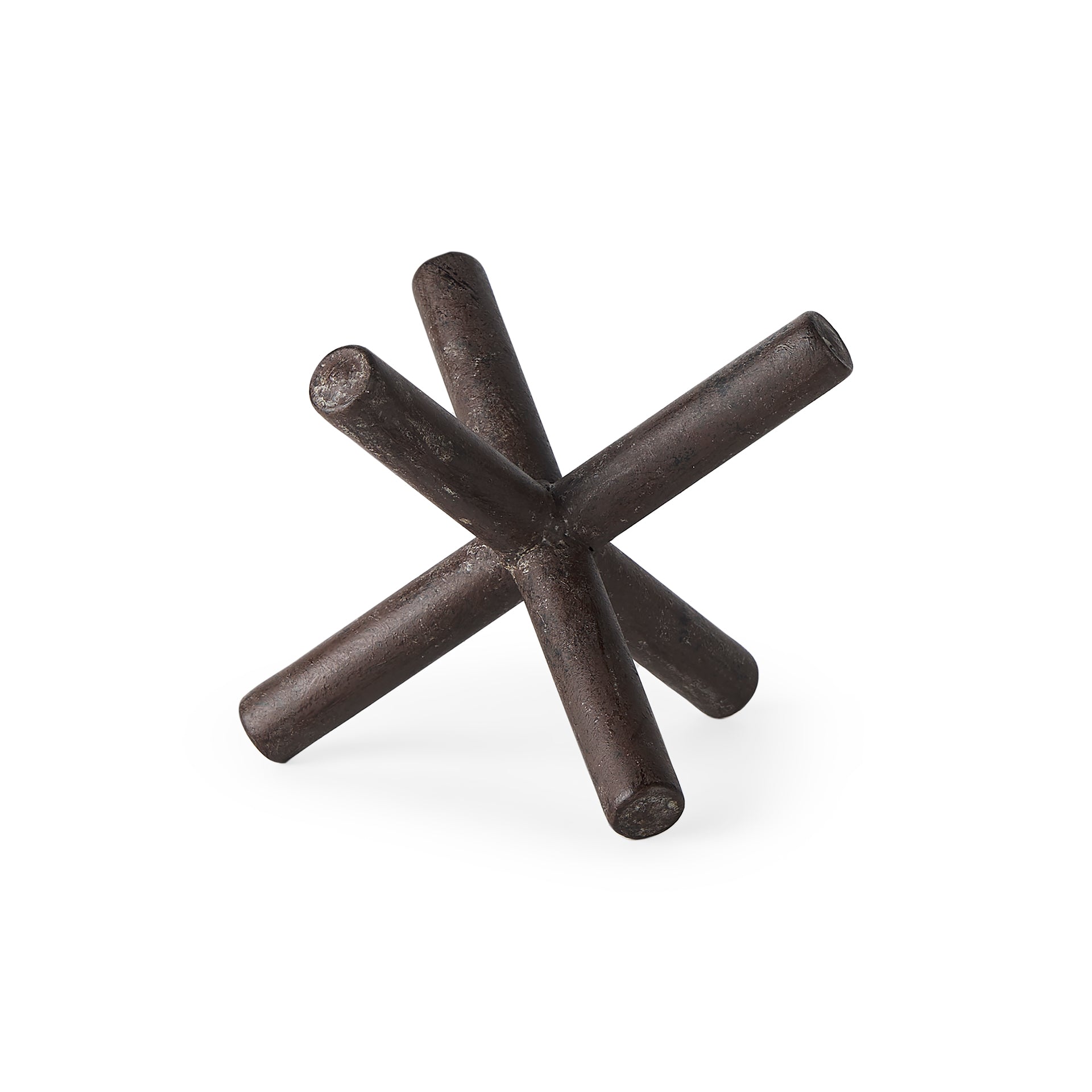 Mercana Astericks 6" x 5.5" x 4.8" Metal Decorative Object
