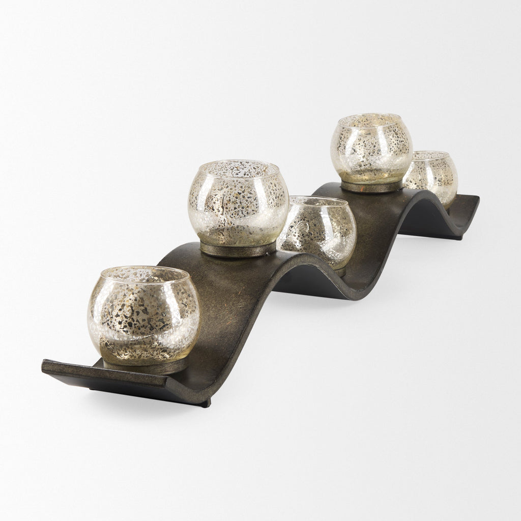 Mercana Lux 37" x 4.9" x 7" Candle Holder