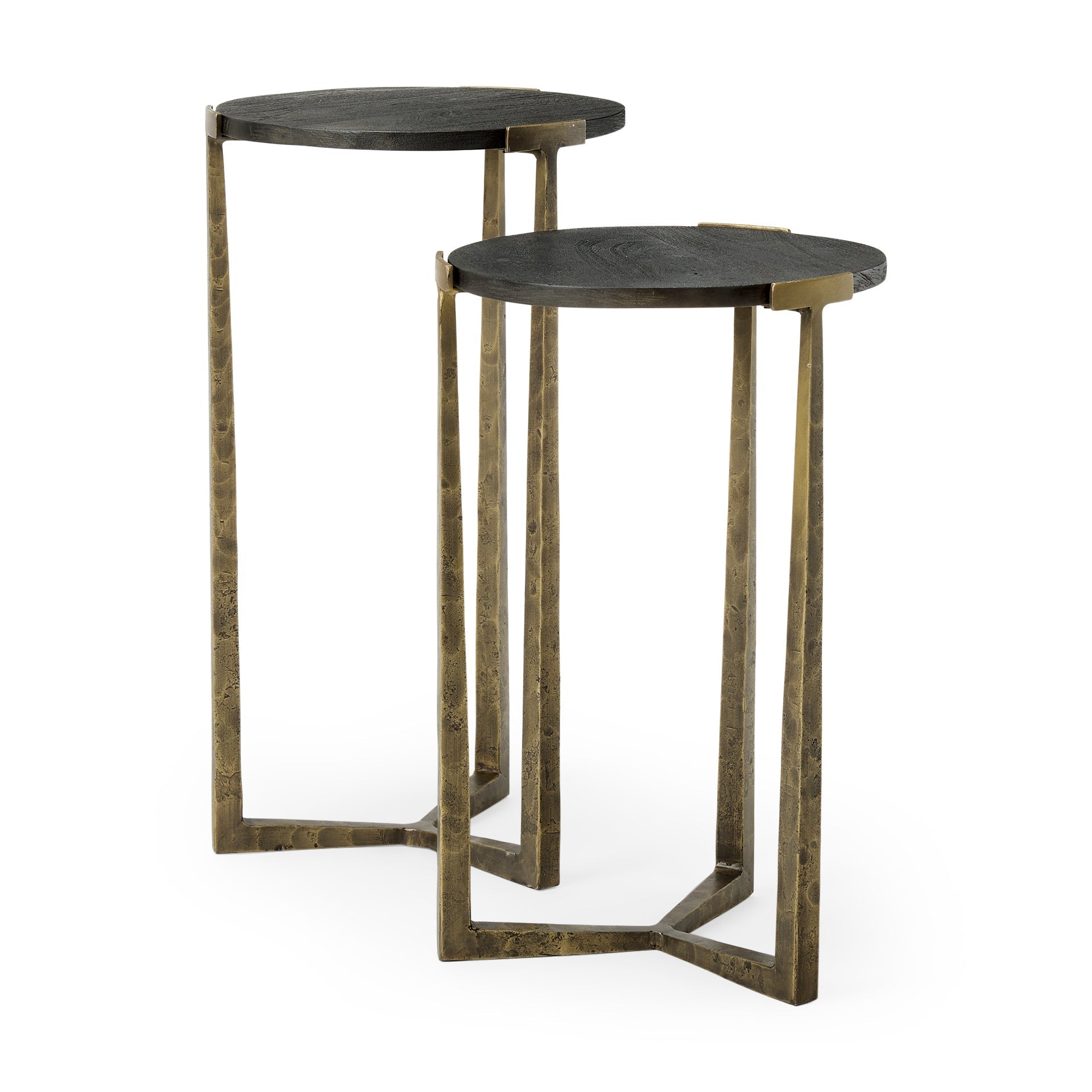 Mercana Atticus 13.3" x 13.3" x 24" Metal Side Table