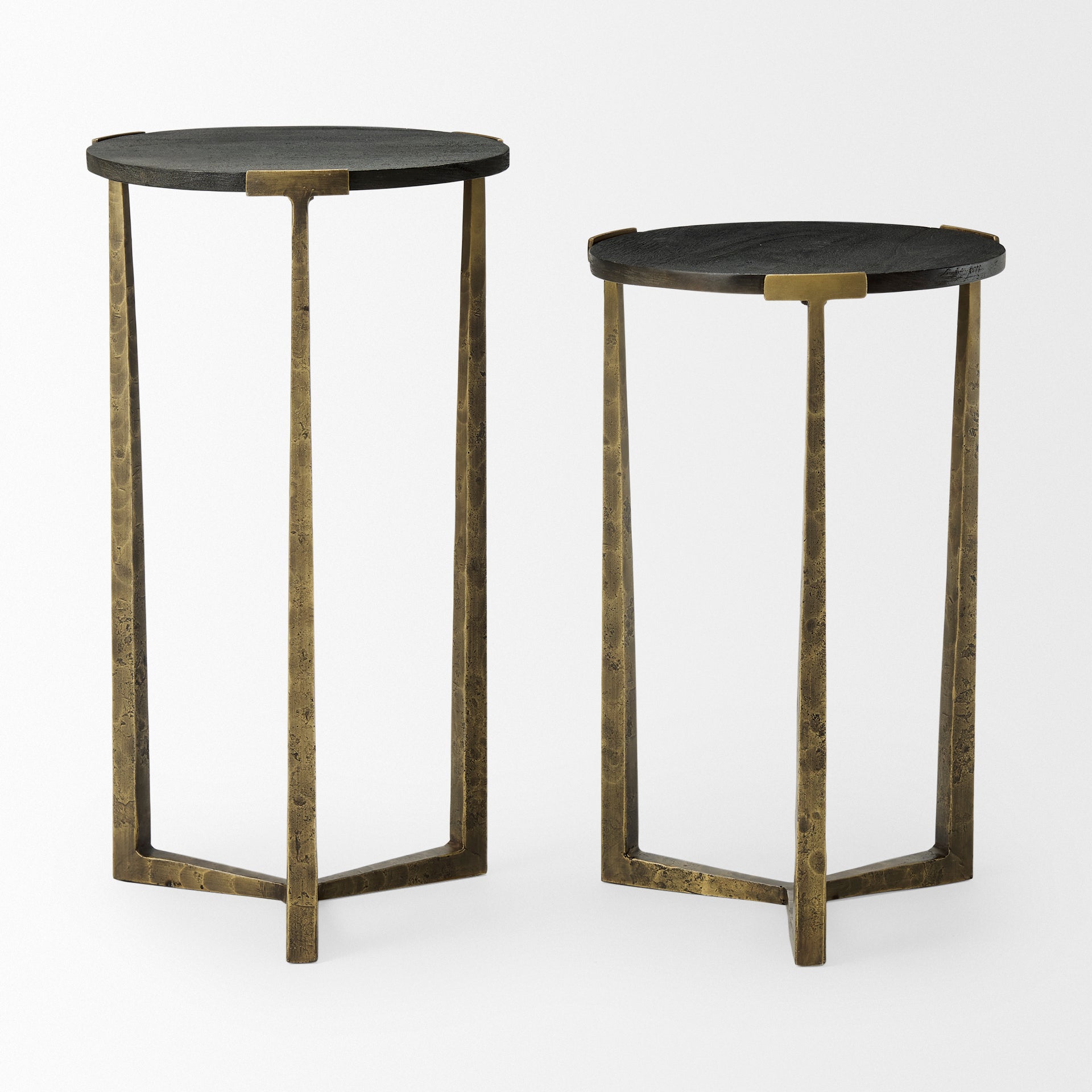 Mercana Atticus 13.3" x 13.3" x 24" Metal Side Table