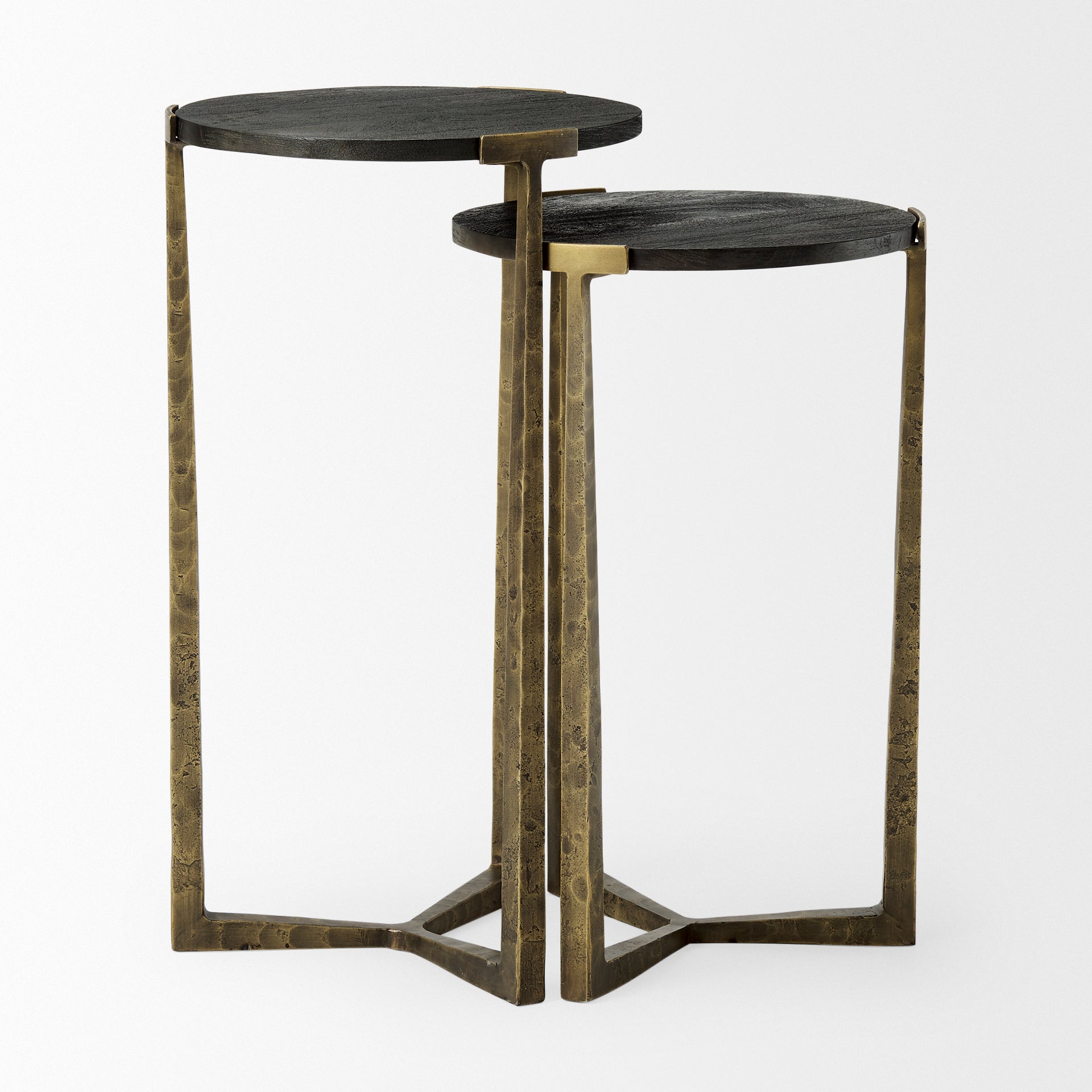 Mercana Atticus 13.3" x 13.3" x 24" Metal Side Table