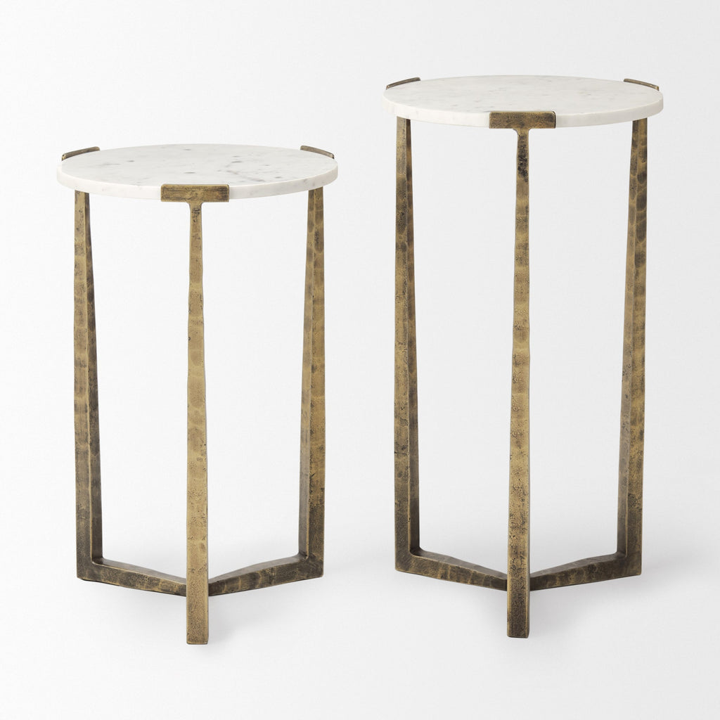 Mercana Atticus 13.3" x 13.3" x 24" Metal Side Table