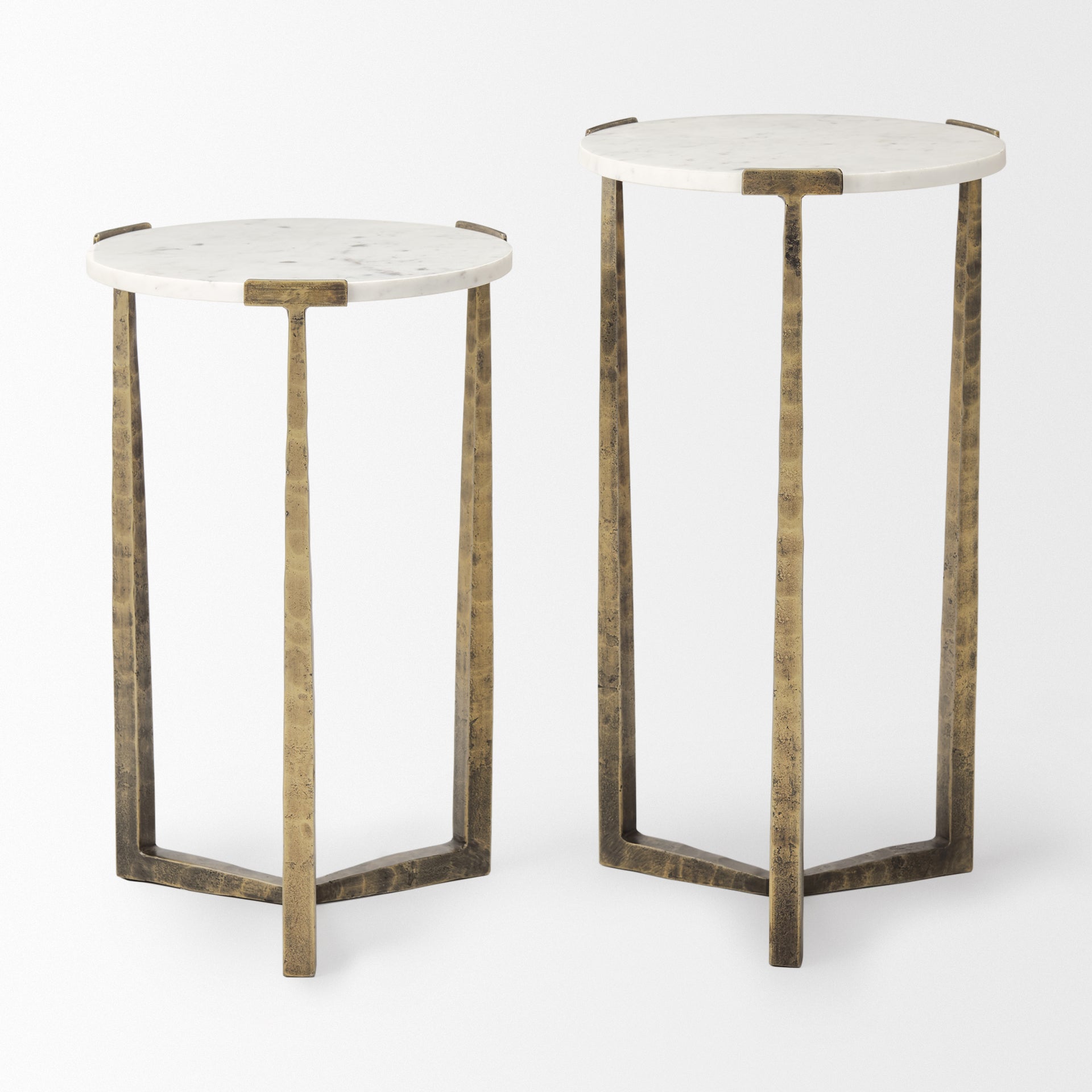Mercana Atticus 13.3" x 13.3" x 24" Metal Side Table