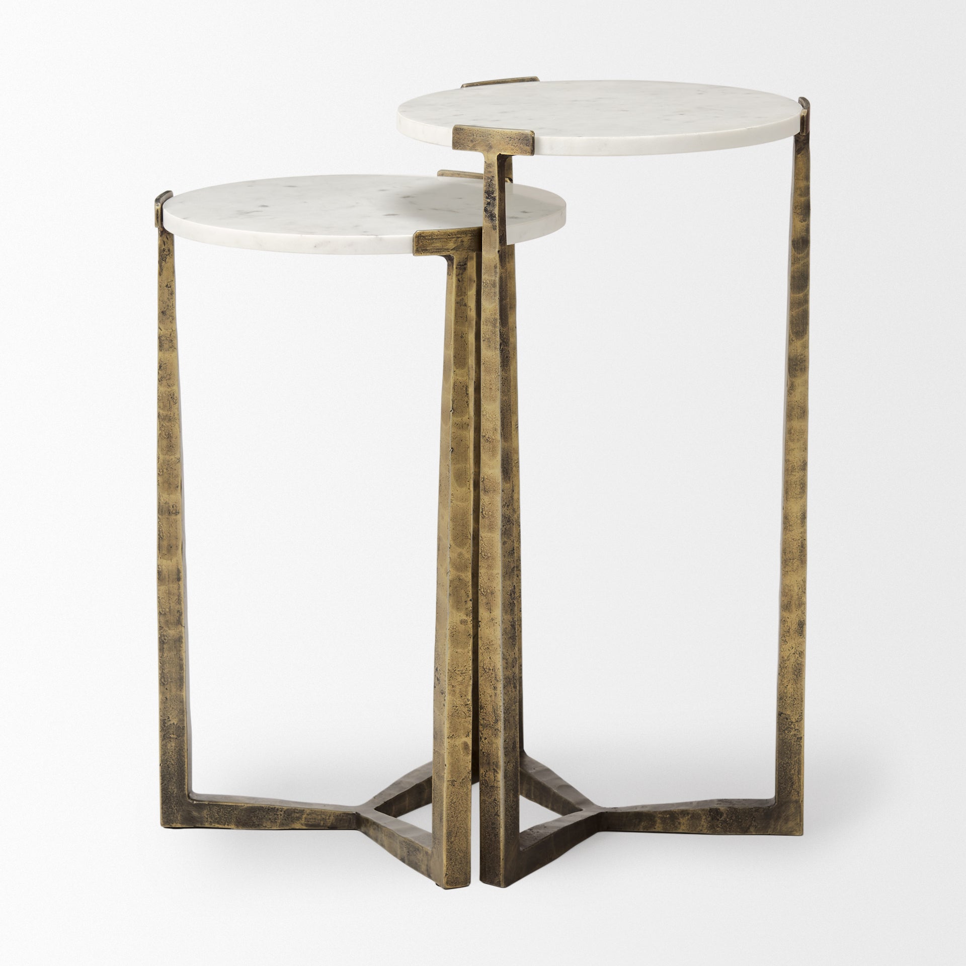 Mercana Atticus 13.3" x 13.3" x 24" Metal Side Table