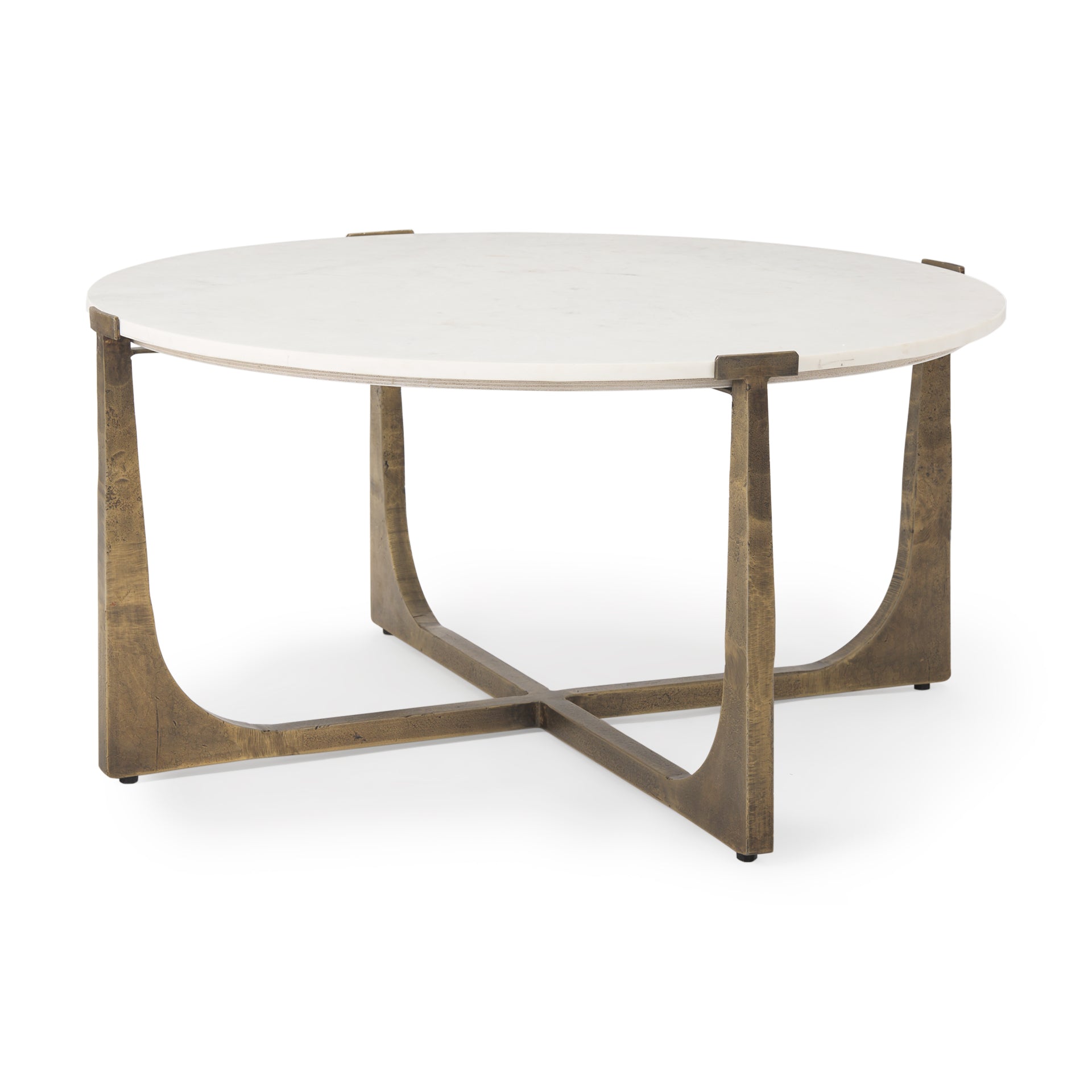 Mercana Atticus 34" x 34" x 16.3" Stone Coffee Table