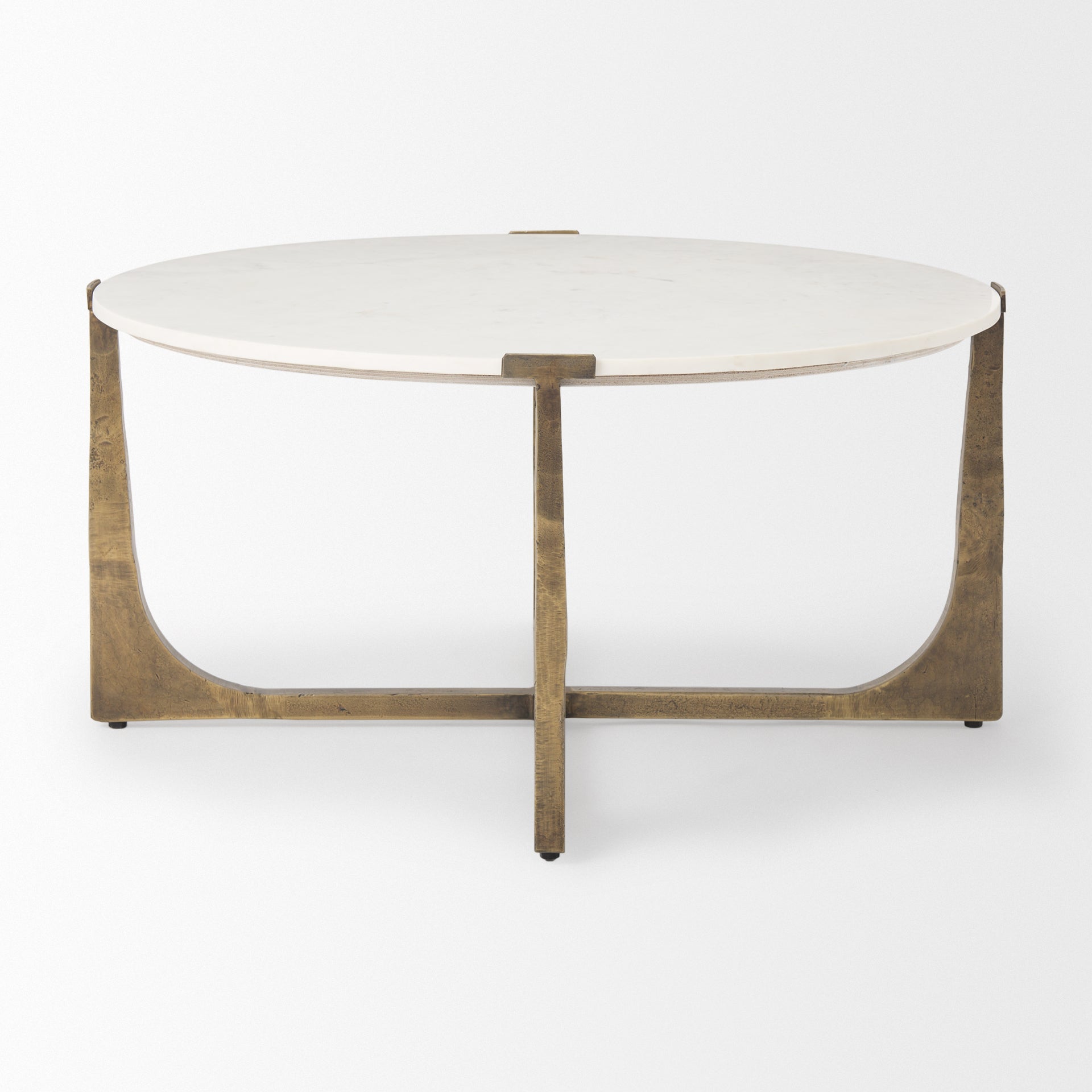 Mercana Atticus 34" x 34" x 16.3" Stone Coffee Table