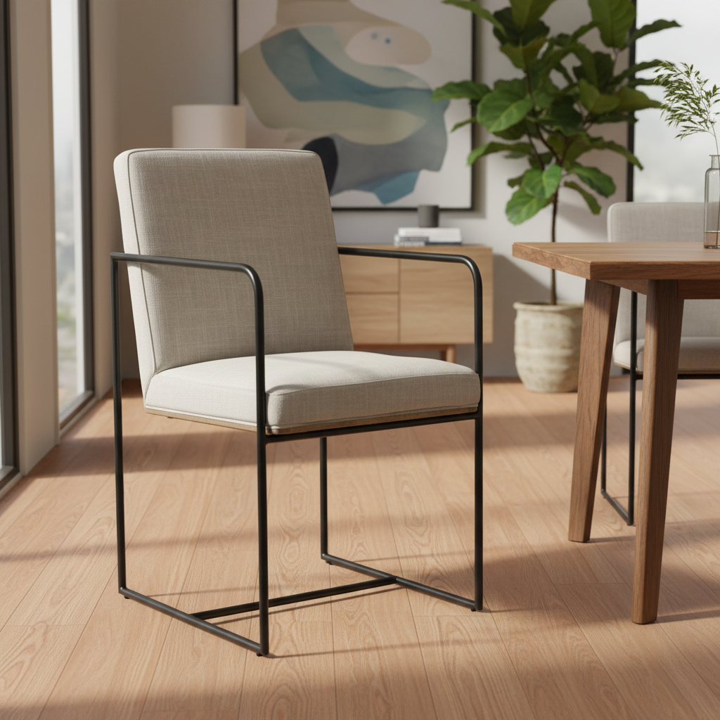 Mercana Stamford 25" x 20.5" x 36" Metal Dining Chair