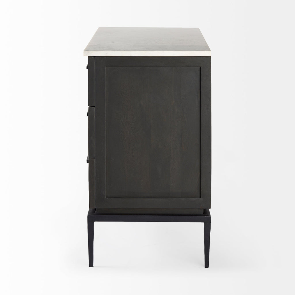 Mercana Divina 36" x 18.5" x 32" Solid Wood Accent Cabinet