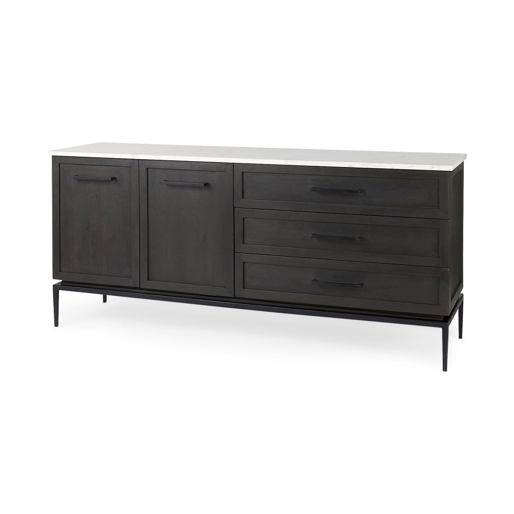 Mercana Divina 71" x 18.5" x 32" Solid Wood Sideboard