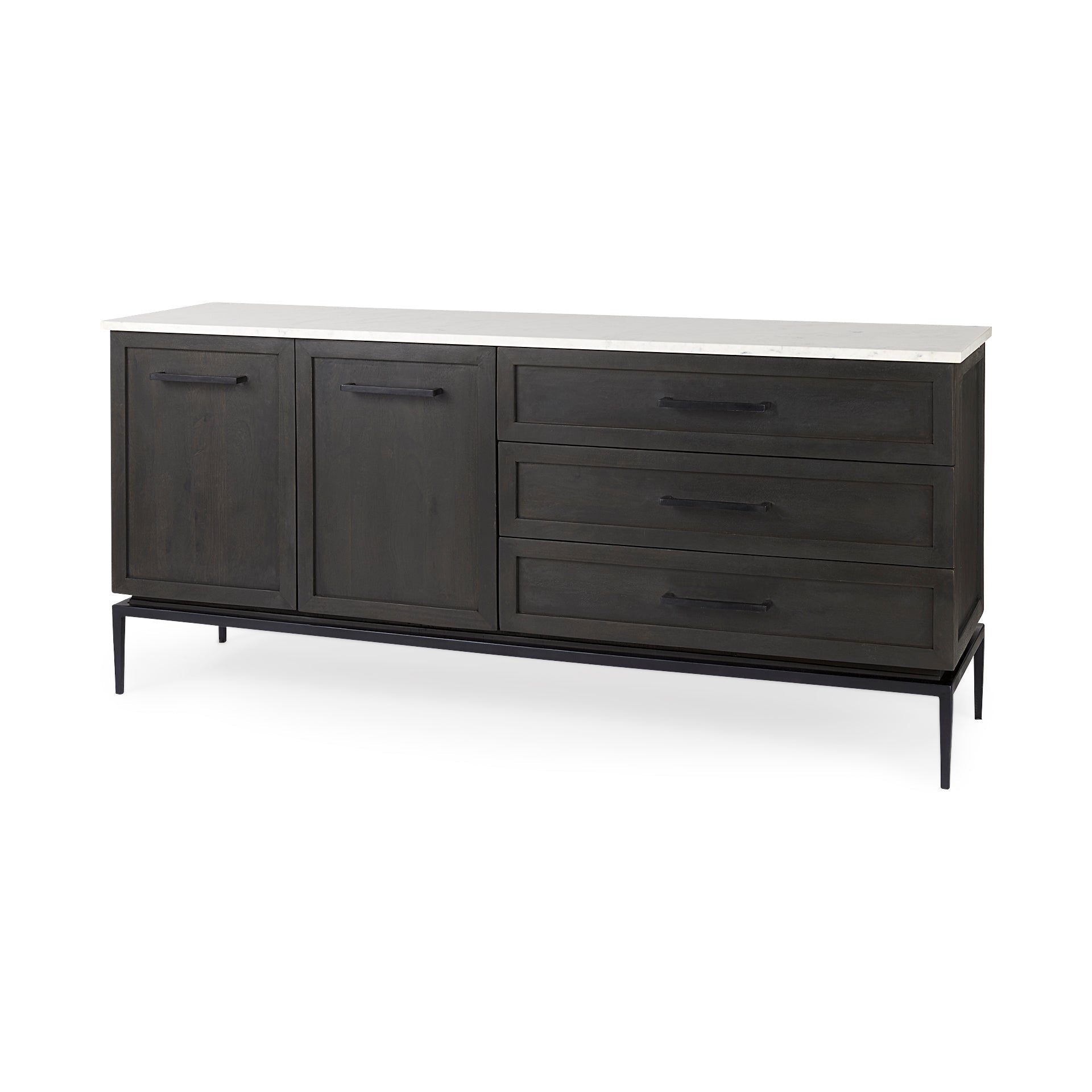 Mercana Divina 71" x 18.5" x 32" Solid Wood Sideboard