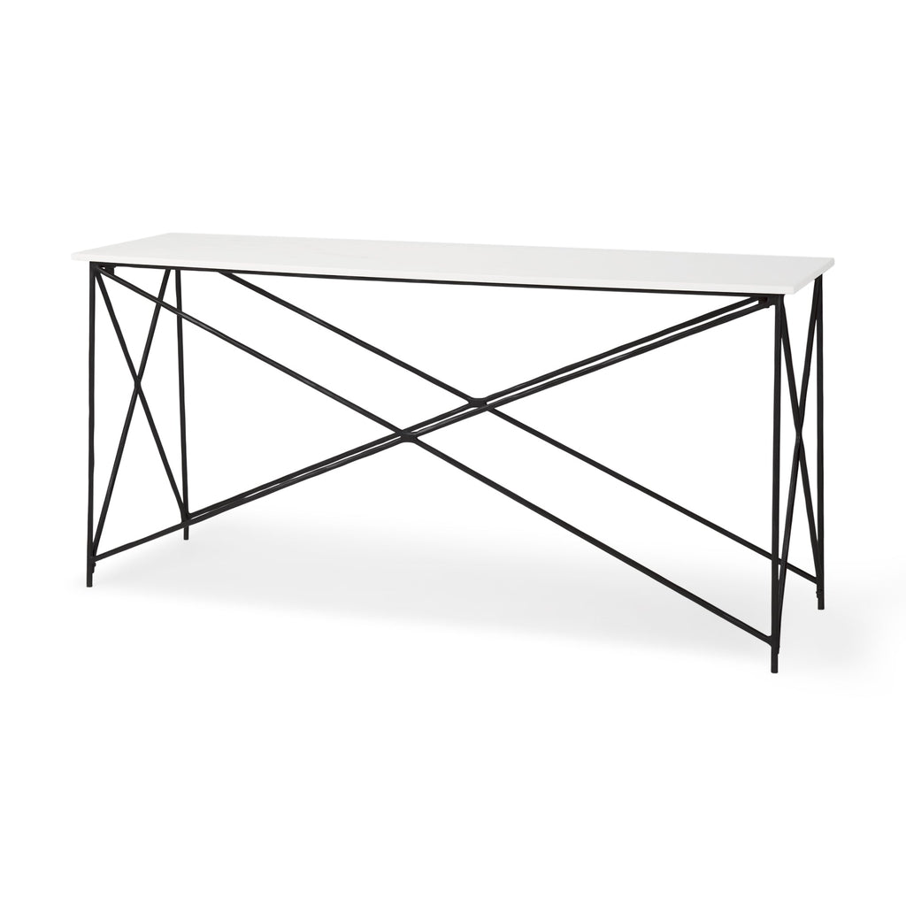 Mercana Lorlei 59" x 16" x 28.5" Iron Console Table