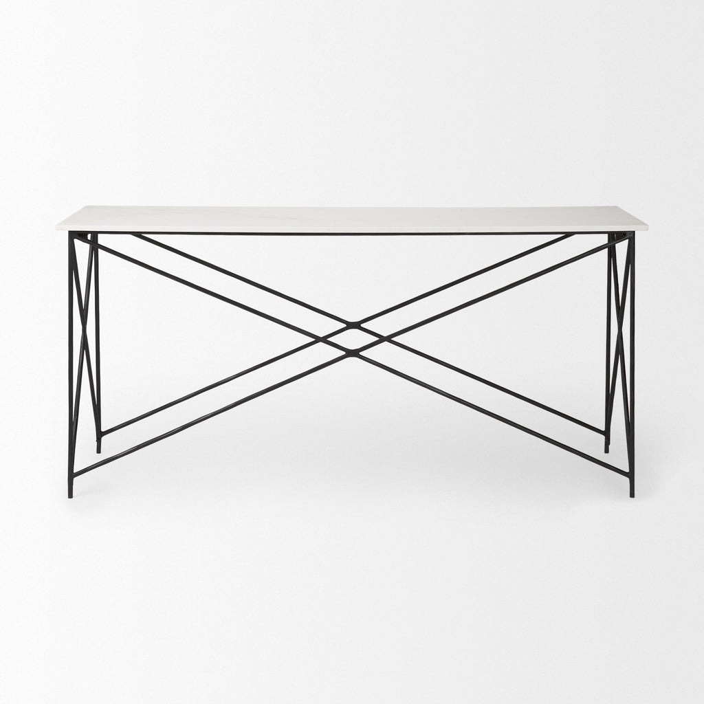 Mercana Lorlei 59" x 16" x 28.5" Iron Console Table