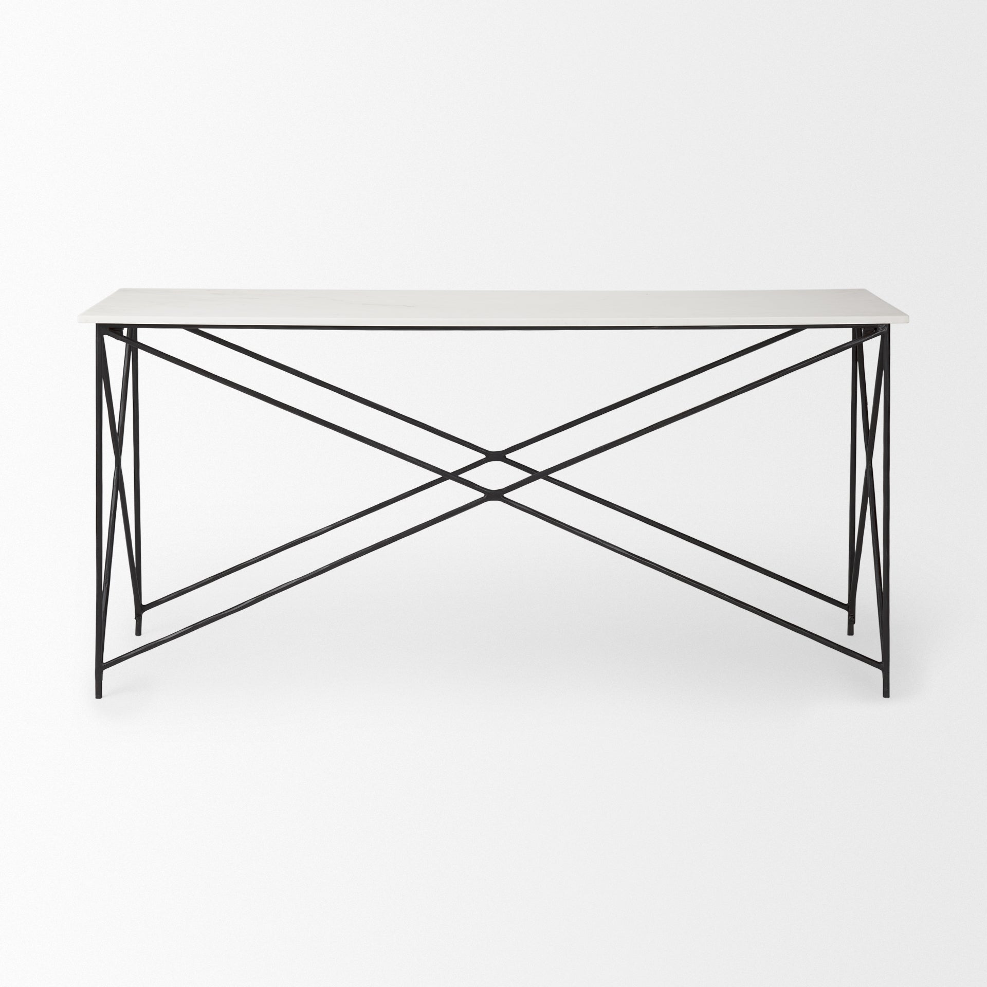 Mercana Lorlei 59" x 16" x 28.5" Iron Console Table