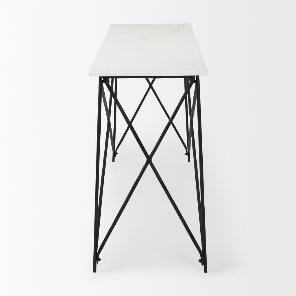 Mercana Lorlei 59" x 16" x 28.5" Iron Console Table