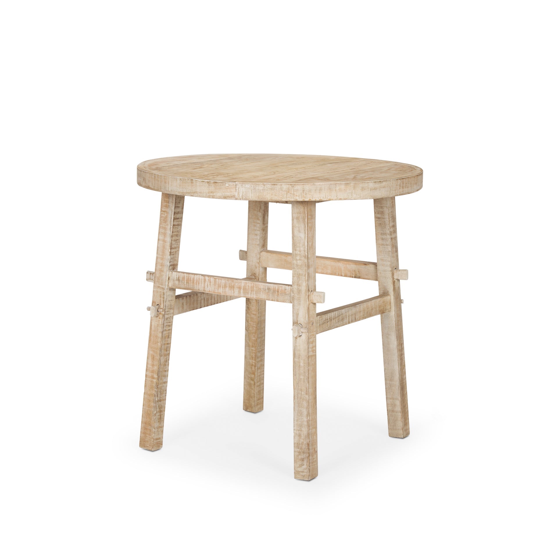Mercana Rosie 26" x 26" x 26" Solid Wood Side Table