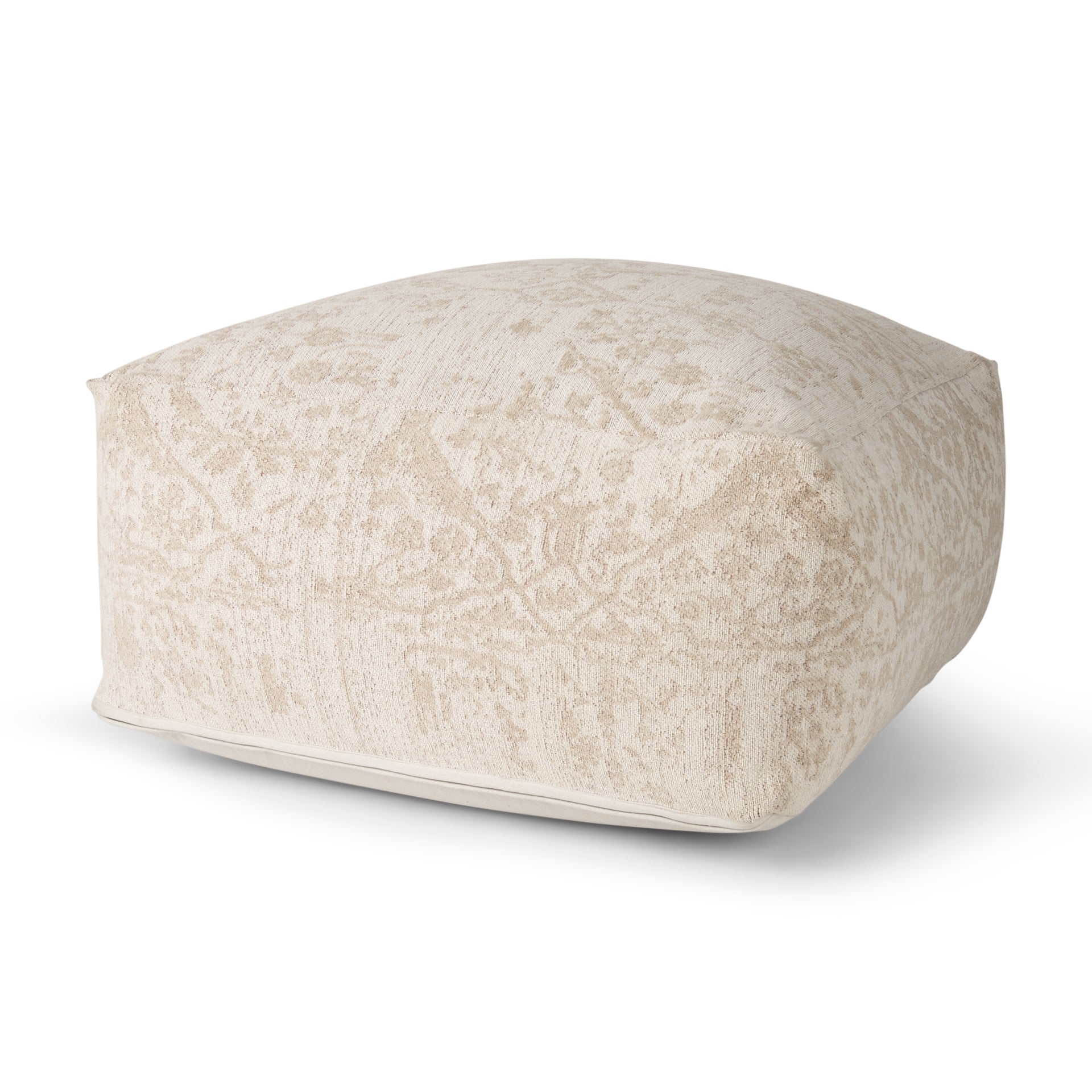 Mercana Khloe 17" x 36" x 36" Cotton Pouf