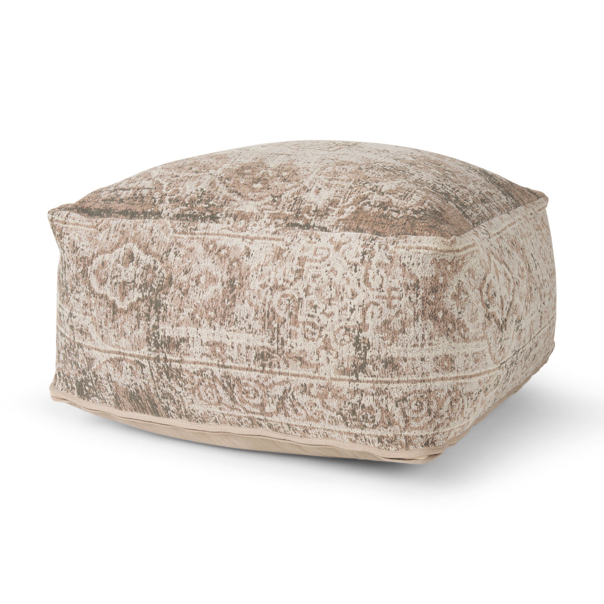 Mercana Khloe 17" x 36" x 36" Cotton Pouf