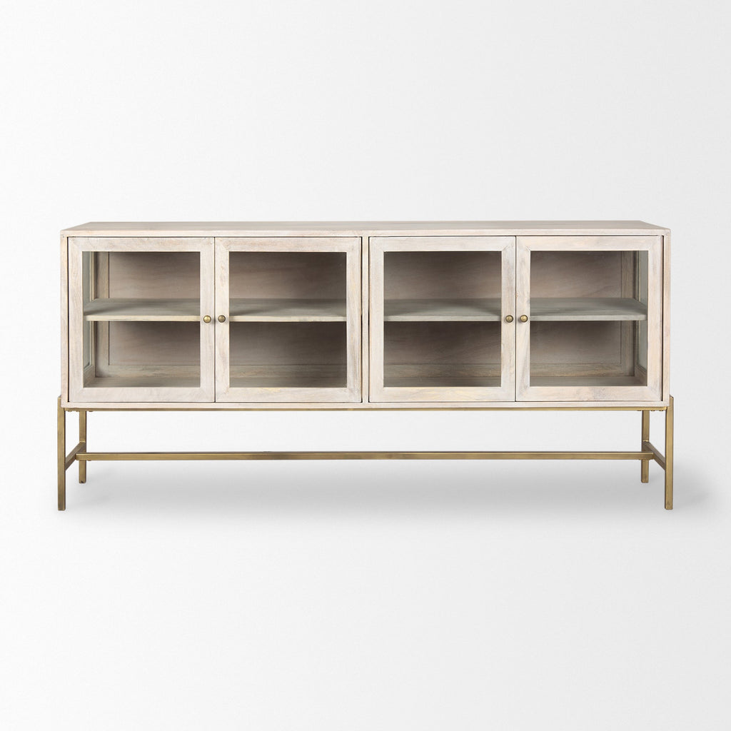 Mercana Arelius 70" x 18.8" x 32" Solid Wood Sideboard