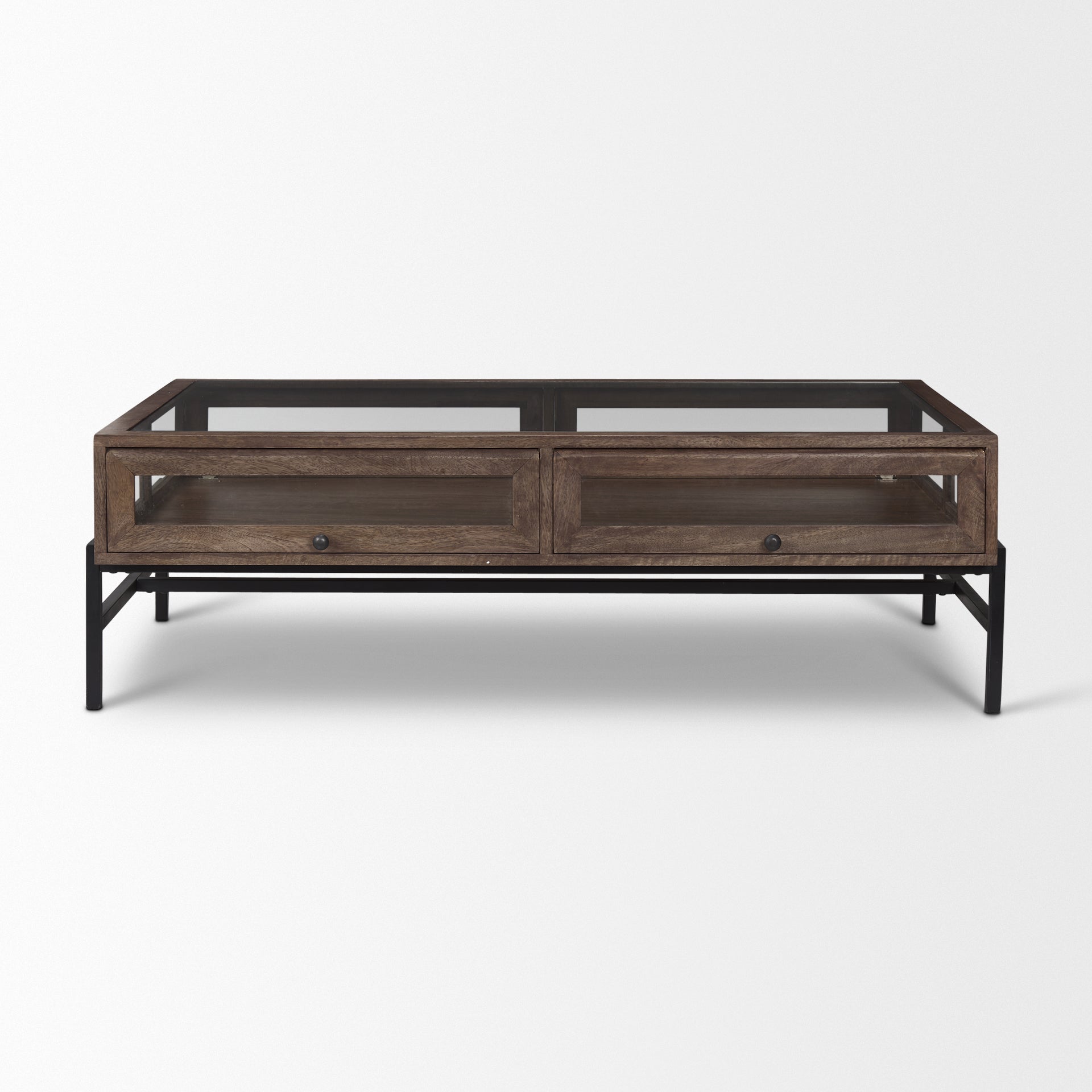 Mercana Arelius 49.5" x 29" x 15" Solid Wood Coffee Table