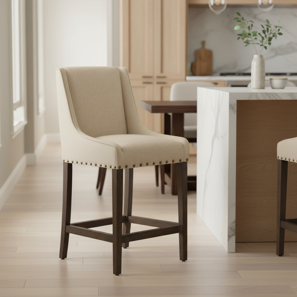 Mercana Kensington 20.5" x 23.5" x 43" Wood Stool