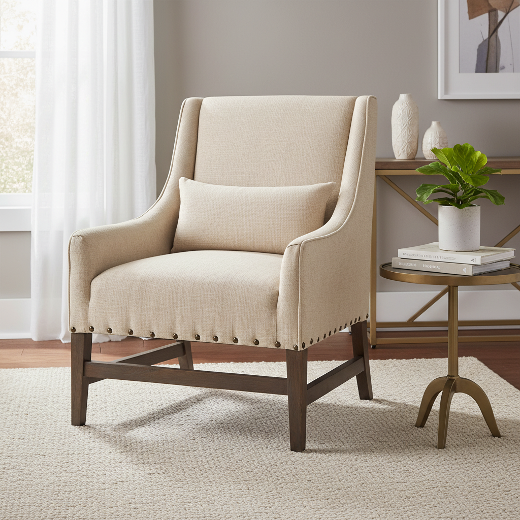 Mercana Kensington 28.3" x 29.5" x 35.8" Fabric Side Chair